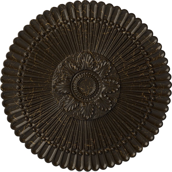 Ekena Millwork Nexus Ceiling Medallion (Fits Canopies up to 2 3/4"), 30"OD x 1 1/4"P, Stone Hearth Crackle CM30NESHC - main